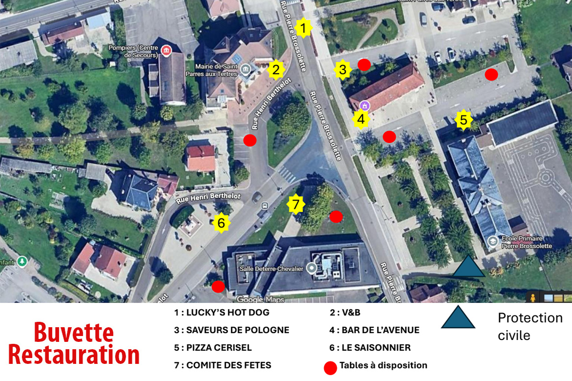 Plan de situation de la Fête de la Musique